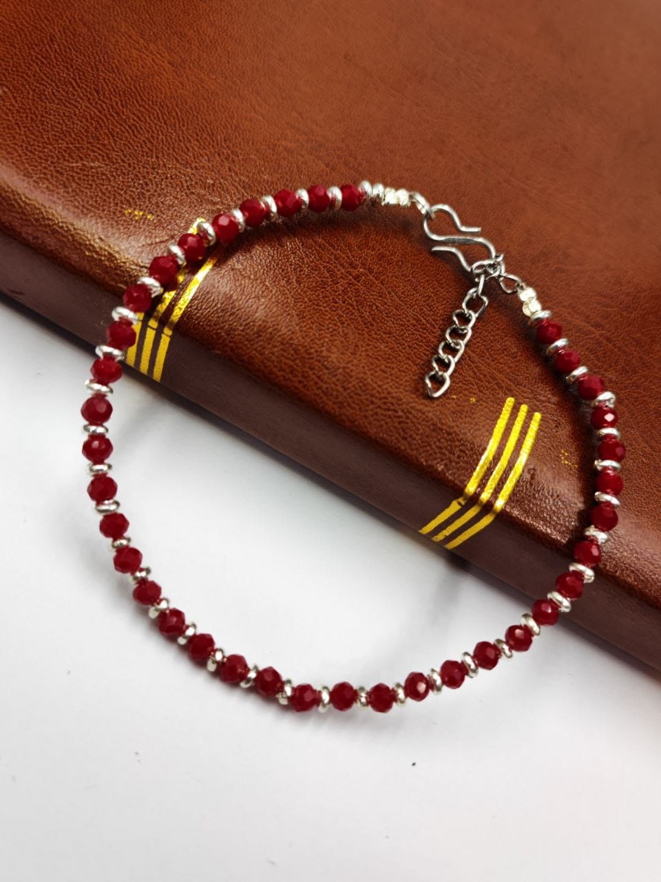 Oxidised Crystal Beads Anklet | Affordable Casual Wear Payal For Girls - Image 8