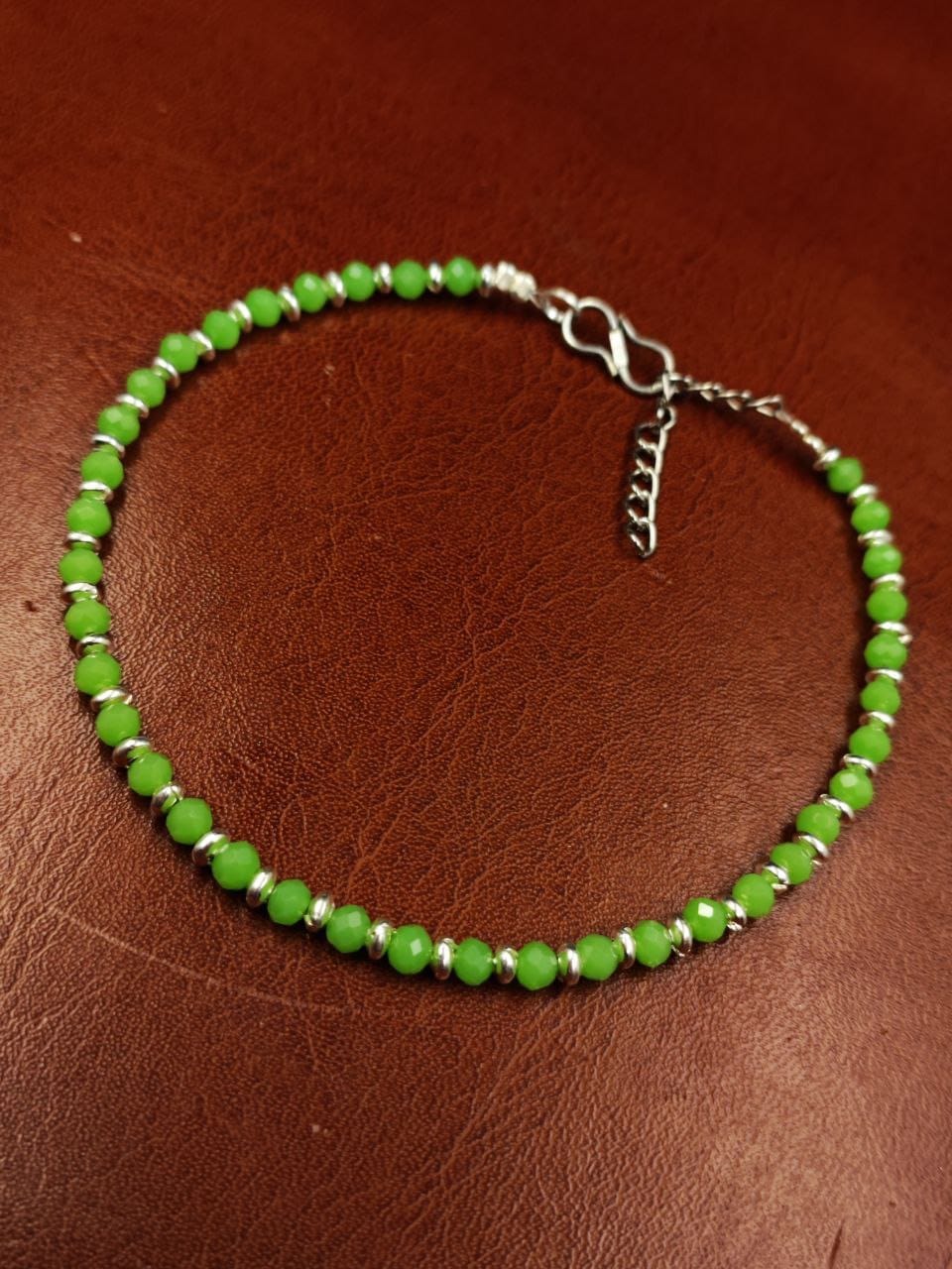 Oxidised Crystal Beads Anklet | Affordable Casual Wear Payal For Girls - Image 7