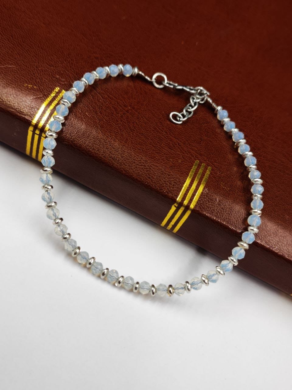 Oxidised Crystal Beads Anklet | Affordable Casual Wear Payal For Girls - Image 4