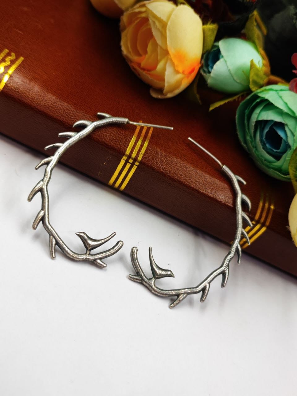Silver Look aLike Bird-Inspired Earrings | Best Birds Lover Jewelry