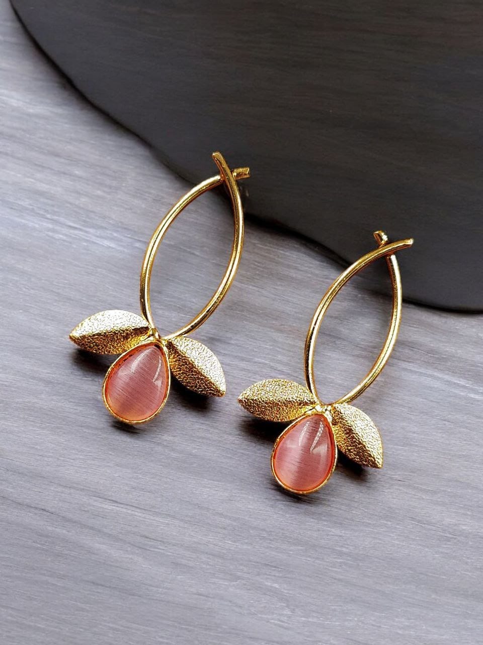 Gold Plated Indian Contemporary Earrings ? Perfect for Any Occasion - Image 2