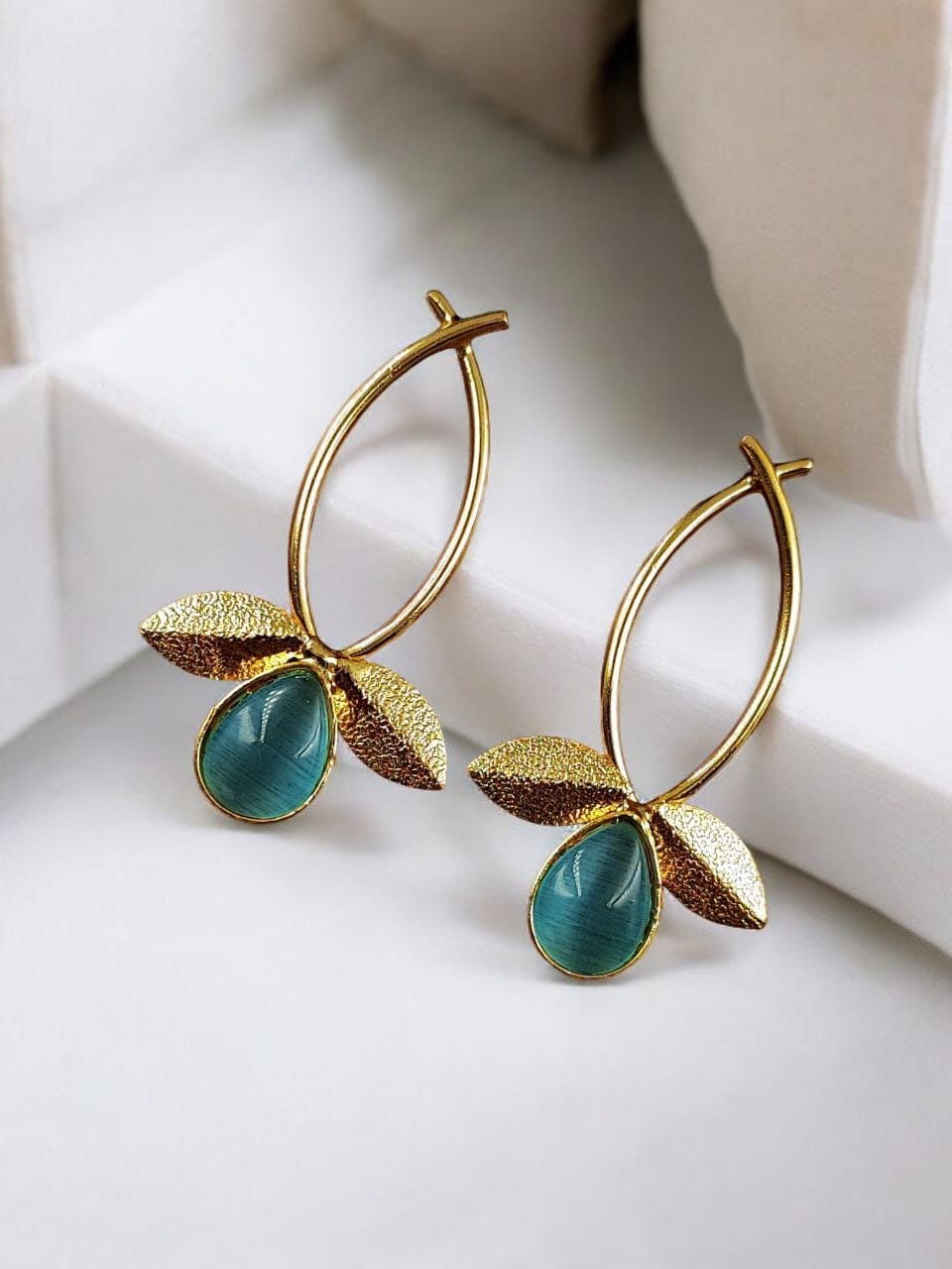 Gold Plated Indian Contemporary Earrings ? Perfect for Any Occasion