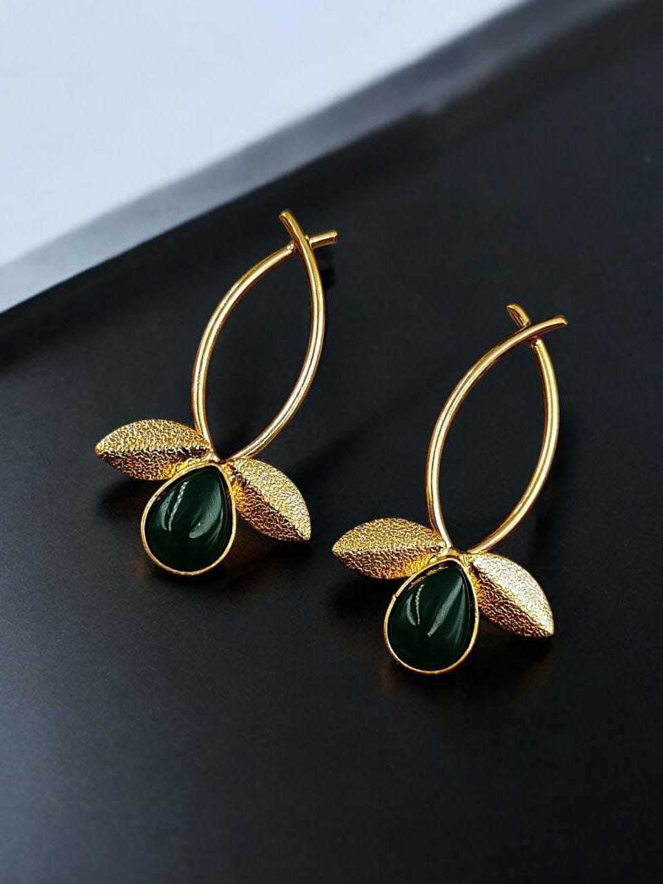 Gold Plated Indian Contemporary Earrings ? Perfect for Any Occasion - Image 4