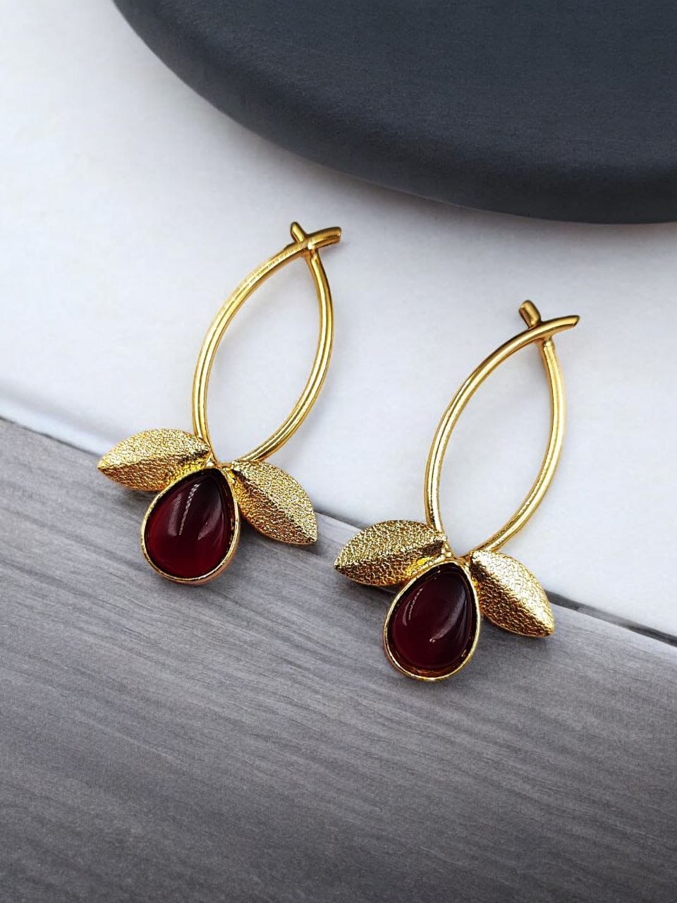 Gold Plated Indian Contemporary Earrings ? Perfect for Any Occasion - Image 7