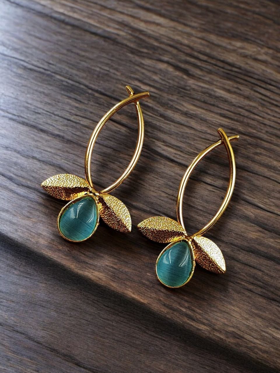 Gold Plated Indian Contemporary Earrings ? Perfect for Any Occasion - Image 9