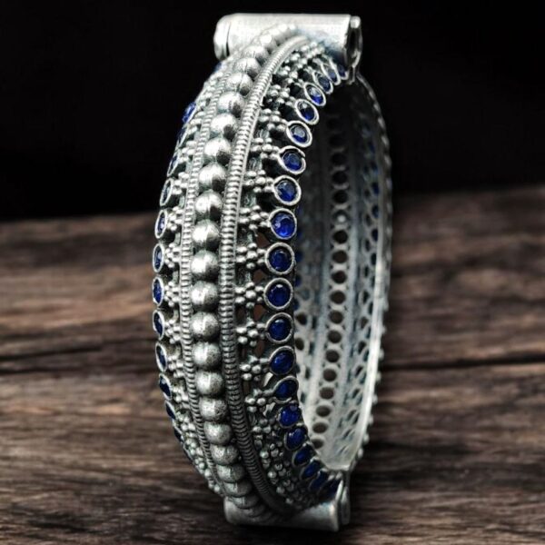 Indian Kada / Bangle | Stylish Adorable Bollywood Style Bracelet for Girls - "Blue"