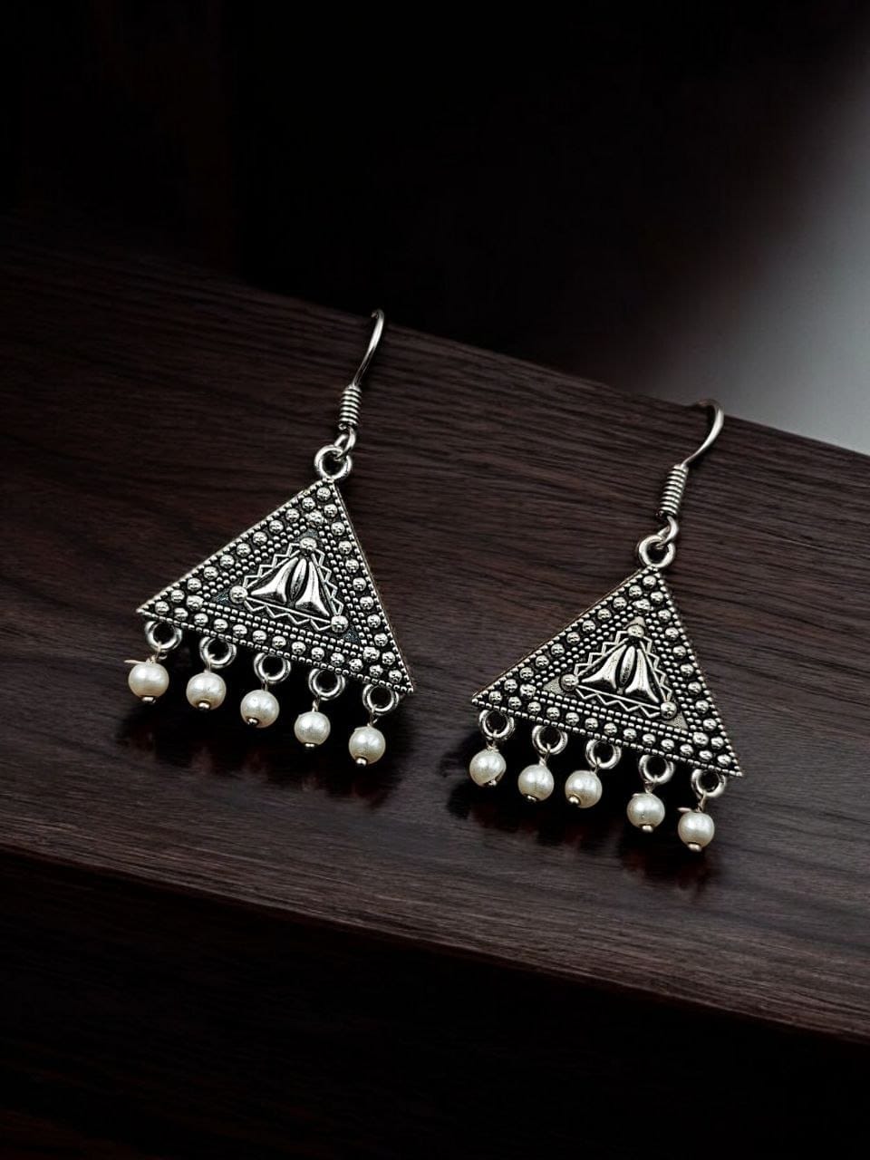 Oxidised Casual Wear Earrings | Light Weight German Silver Jewelry