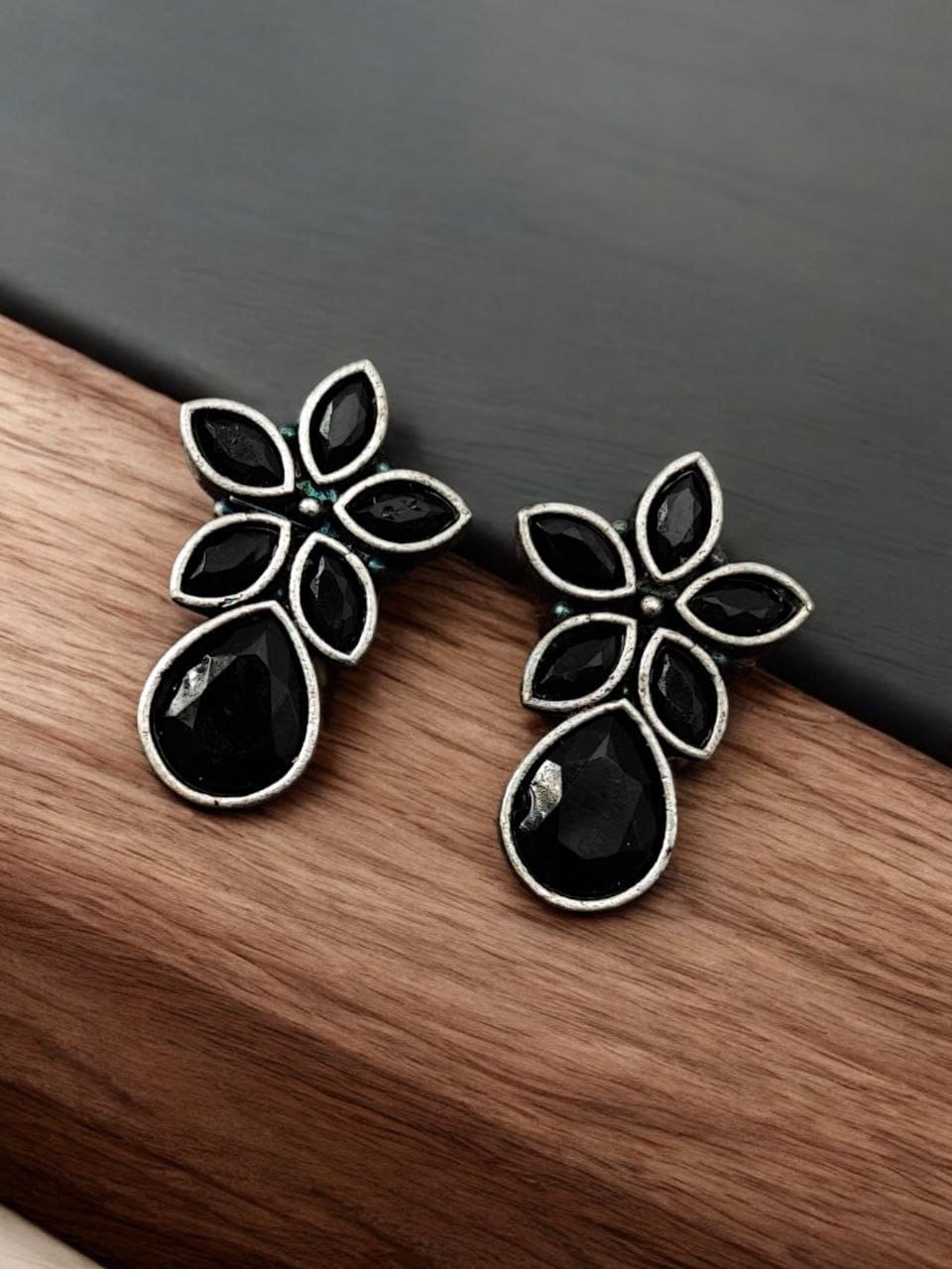 Trendy Stud Earrings | Silver Replica Stone Earring | Best Daily Wear Accessories