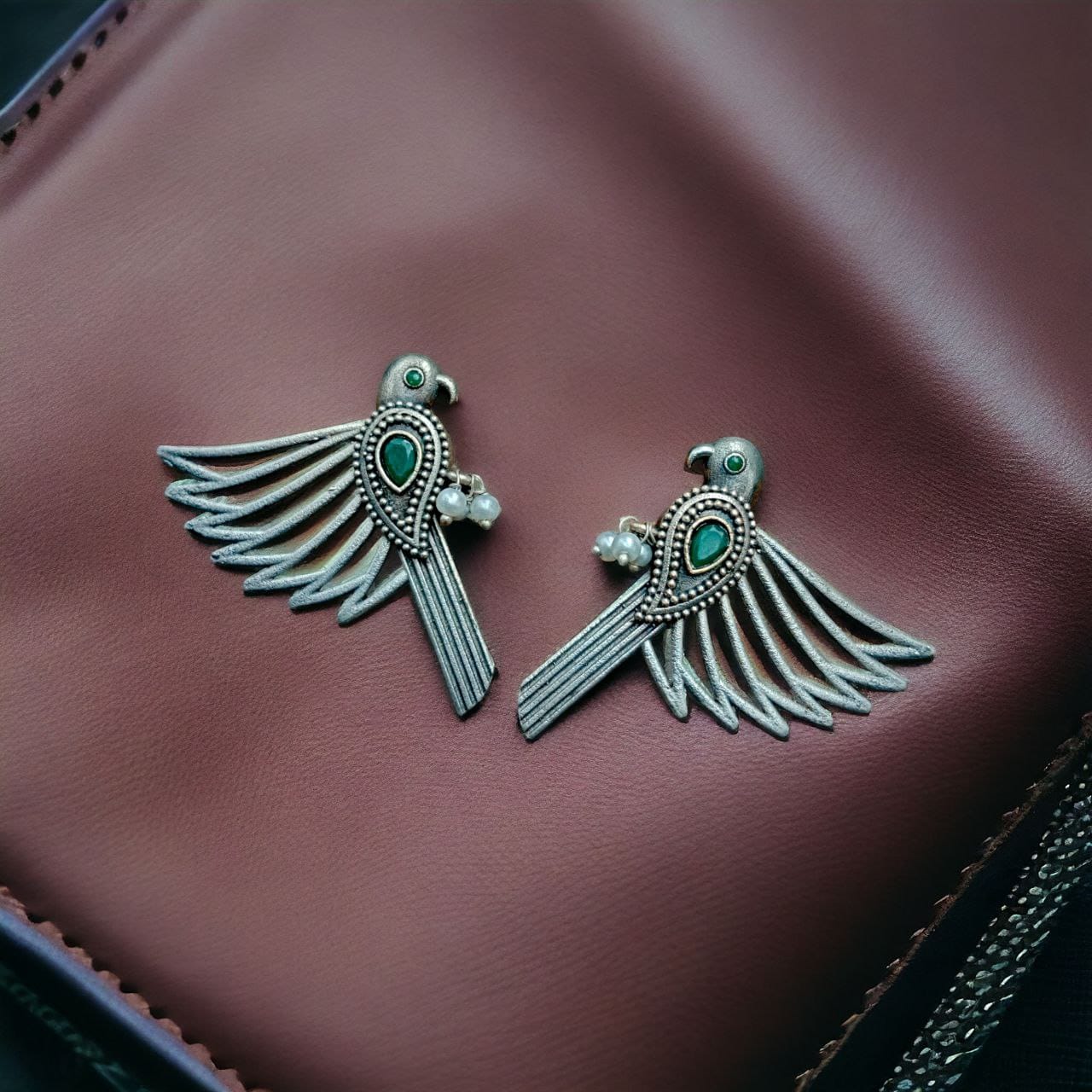 Fashionable Silver Replica Bird Stud Earrings | Perfect for Any Occasion - Image 10