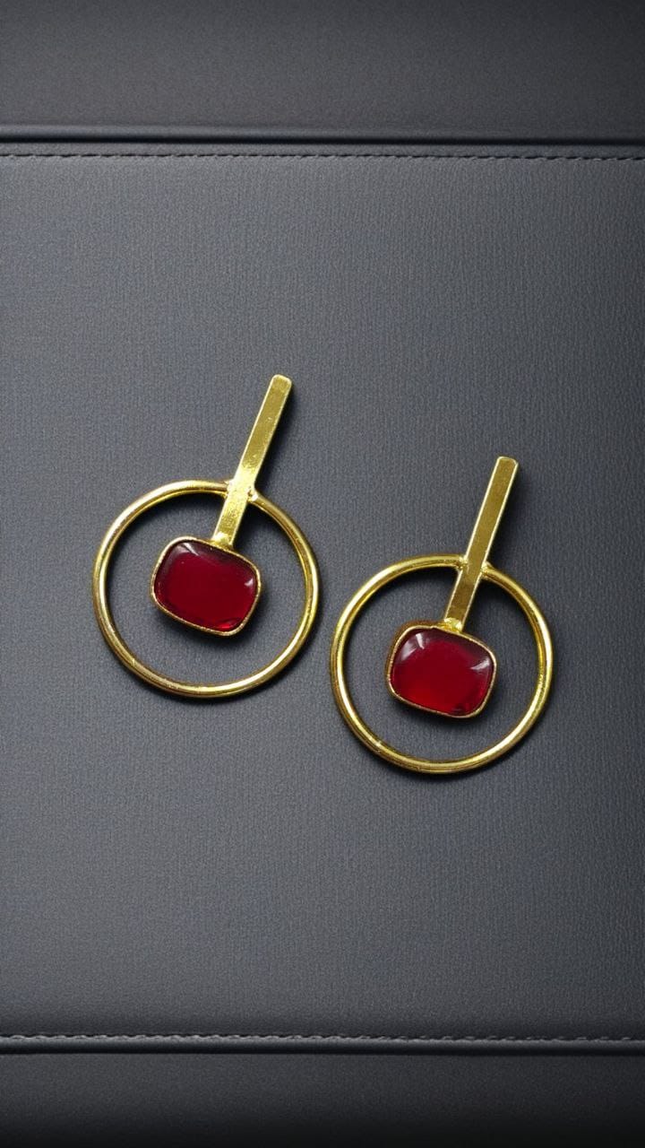 Premium Quality Gold Plated Handmade Earrings | Best Contemporary Jewelary For Party Wear - Image 8