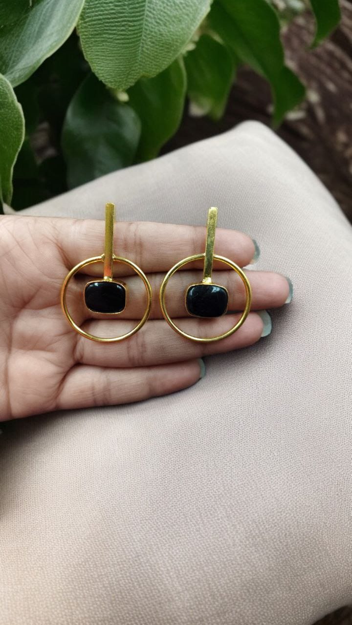 Premium Quality Gold Plated Handmade Earrings | Best Contemporary Jewelary For Party Wear - Image 9