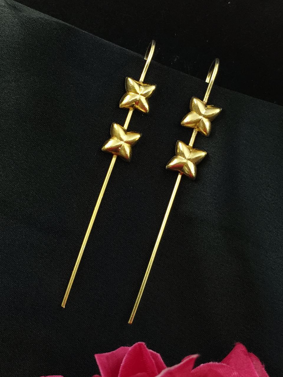 Stylish Gold Plated Star Earcuff | Perfect Ethnic & Western Look Daily Wear Jewelry - Image 2