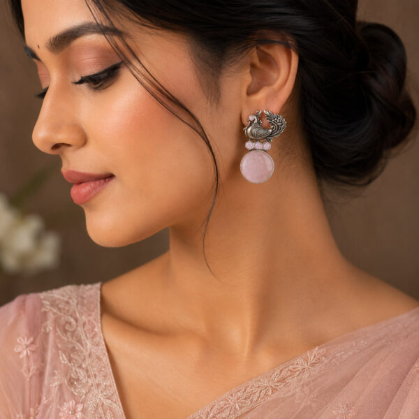 Oxidized Peacock Earring Premium Brass Traditional Ethnic Jewelry for Women