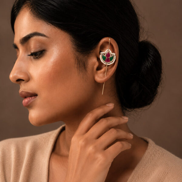 Designer Meena Earcuff with Artistic Meena Work