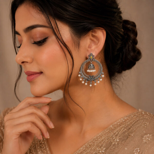 Dangler Jhumki Earring traditional designer ethnic earrings for women