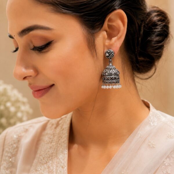 Unique Peacock Earring – Elegant Peacock Design Traditional Brass Jewelry