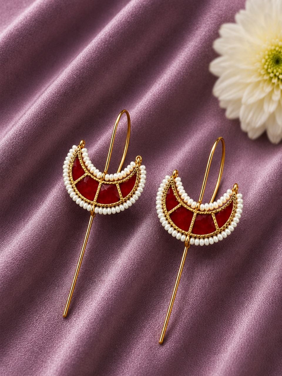 Gold Plated Half Moon Earcuff ?Elegant Jewelry for Modern Looks - Image 4