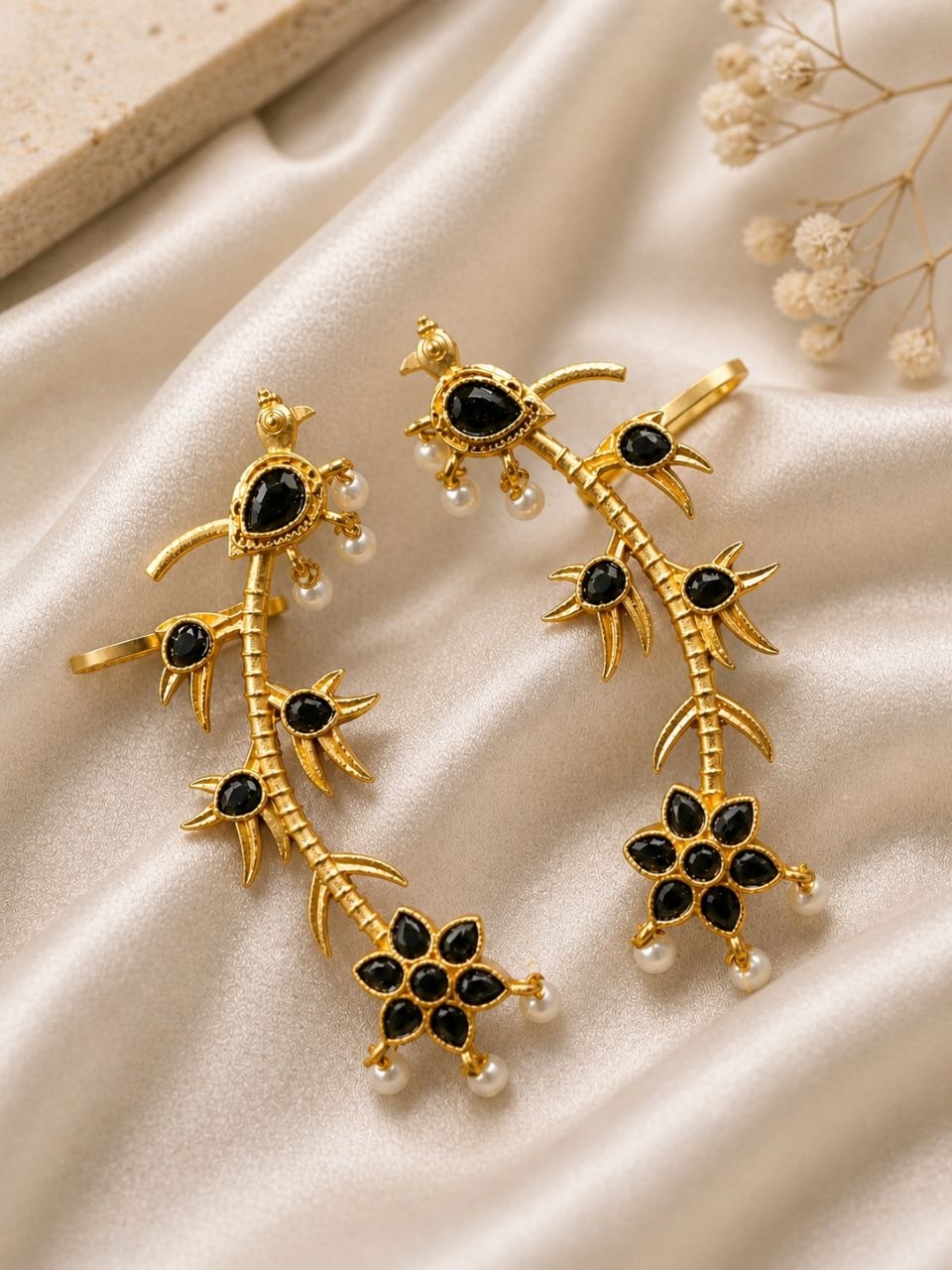 Gold Plated Earcuff Stylish Designer Jewelry for Trendy Statement Look - Image 8