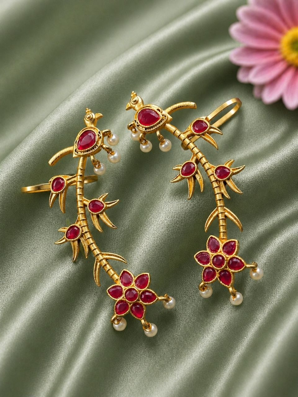 Gold Plated Earcuff Stylish Designer Jewelry for Trendy Statement Look