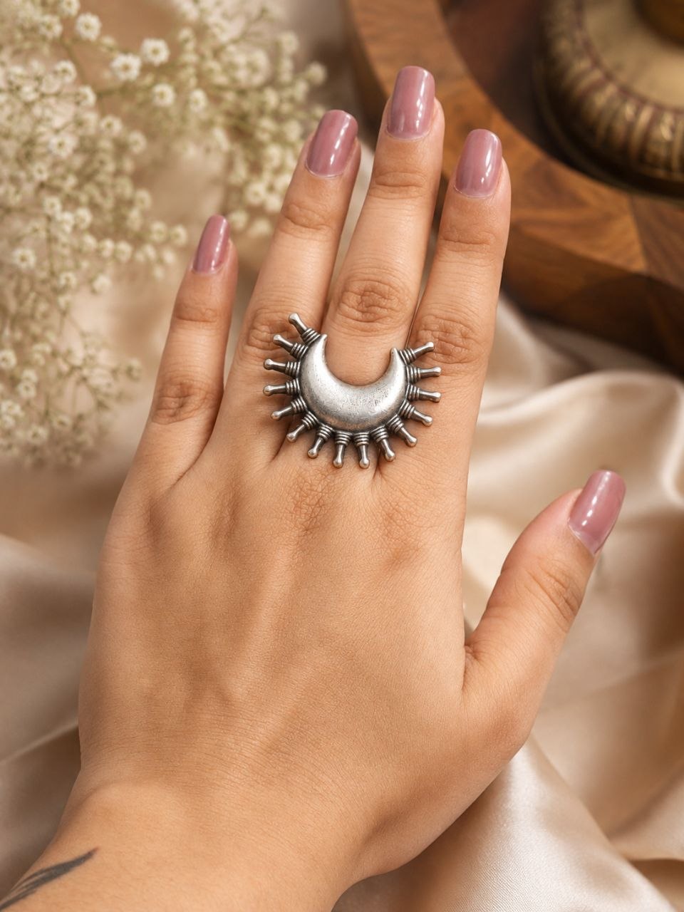 Vintage Silver Ring Antique Jewelry for Everyday & Ethnic Wear - Image 5