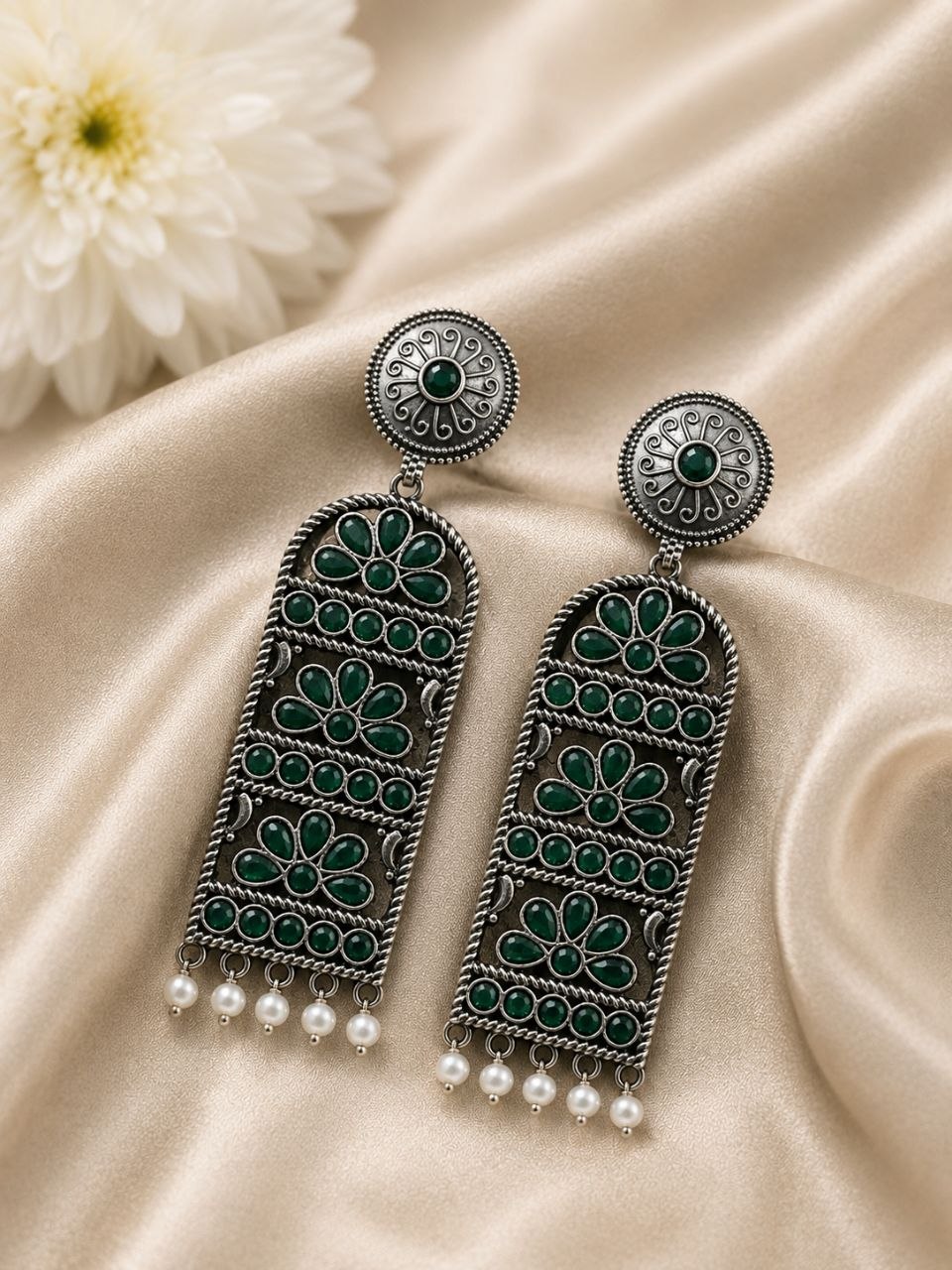Handmade Silver Earring Artisan Crafted Jewelry for Traditional & Everyday Wear - Image 6