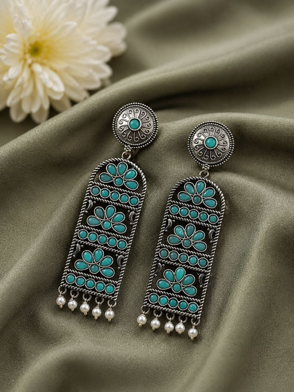 Handmade Silver Earring Artisan Crafted Jewelry for Traditional & Everyday Wear - Image 7