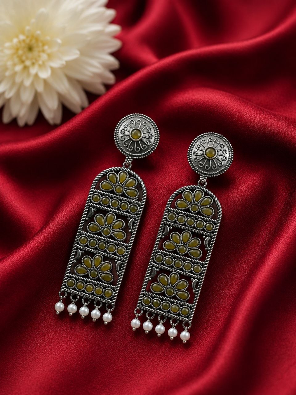 Handmade Silver Earring Artisan Crafted Jewelry for Traditional & Everyday Wear - Image 8