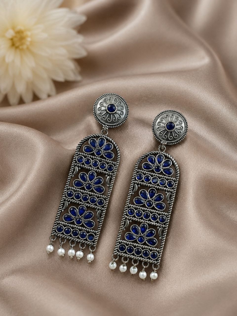 Handmade Silver Earring Artisan Crafted Jewelry for Traditional & Everyday Wear - Image 9