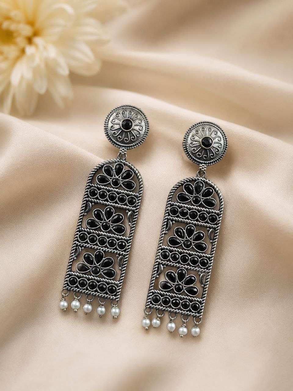 Handmade Silver Earring Artisan Crafted Jewelry for Traditional & Everyday Wear - Image 10