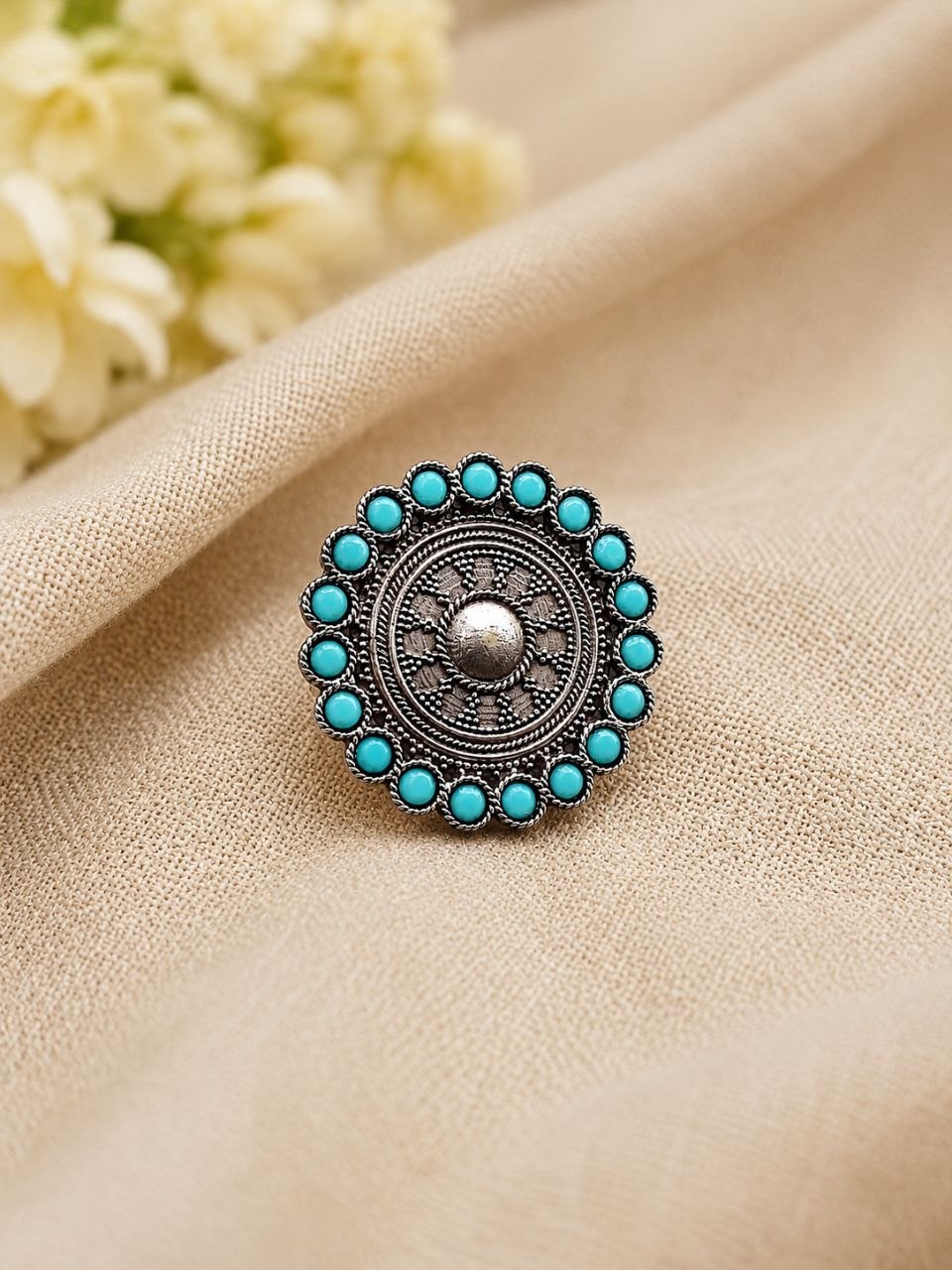 Adjustable Ethnic Ring Traditional Design for Party Wear - Image 10