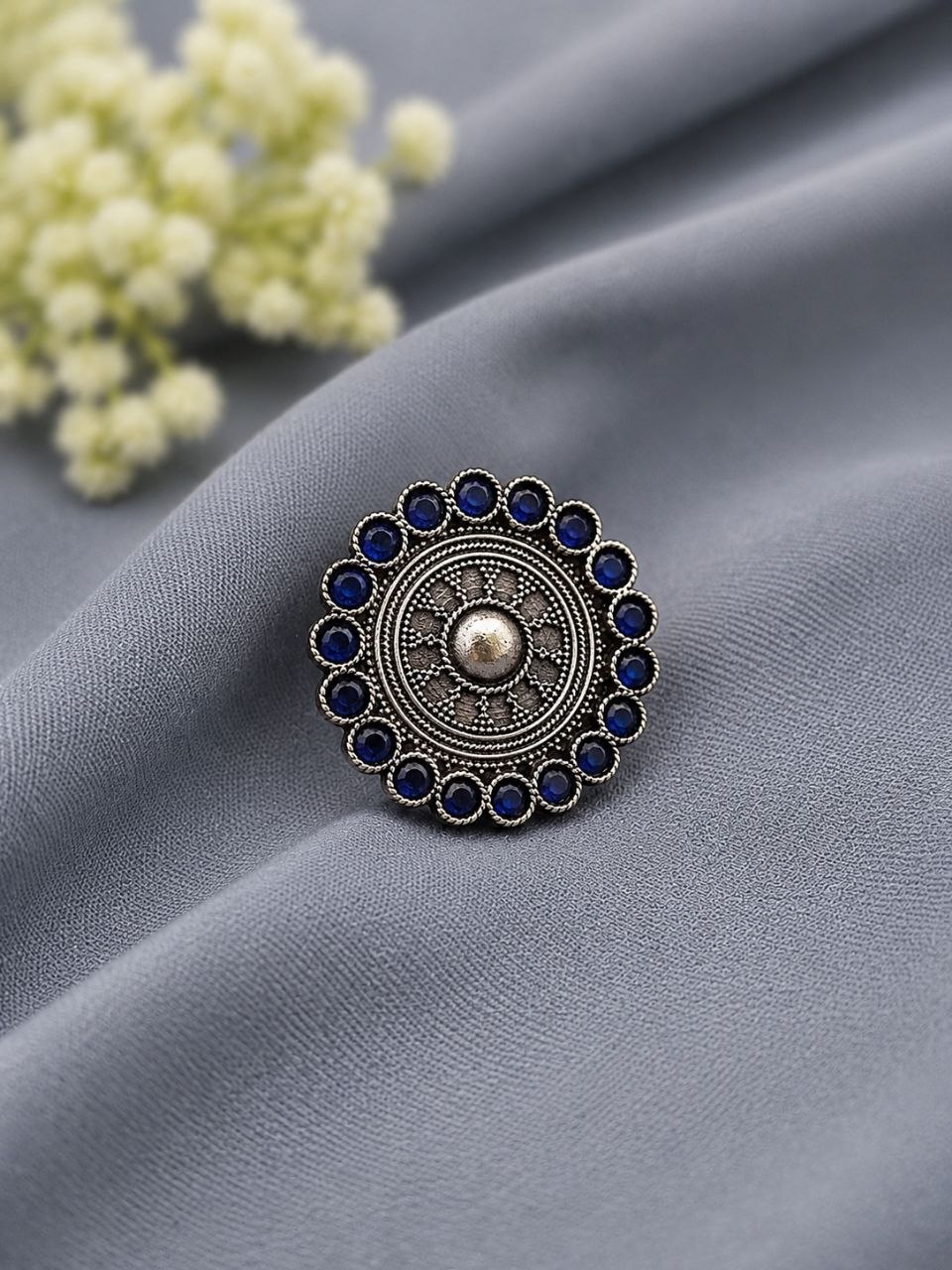 Adjustable Ethnic Ring Traditional Design for Party Wear - Image 9