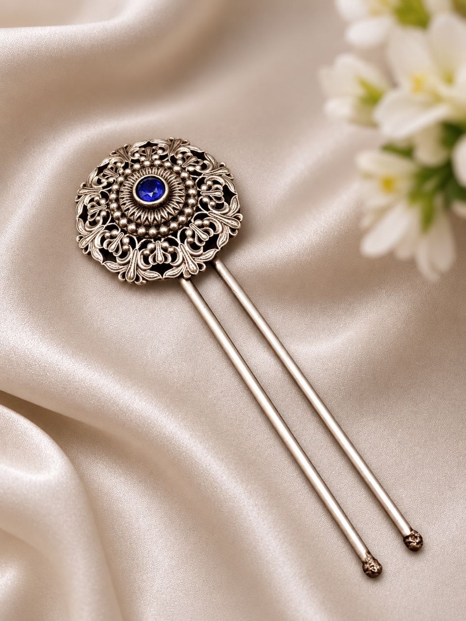 Designer Floral Hair Accessories Ethnic Hair Jewelry for Traditional Look - Image 4