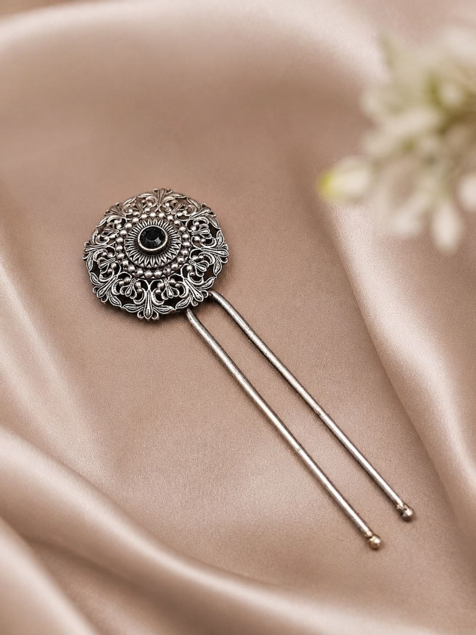 Designer Floral Hair Accessories Ethnic Hair Jewelry for Traditional Look - Image 2