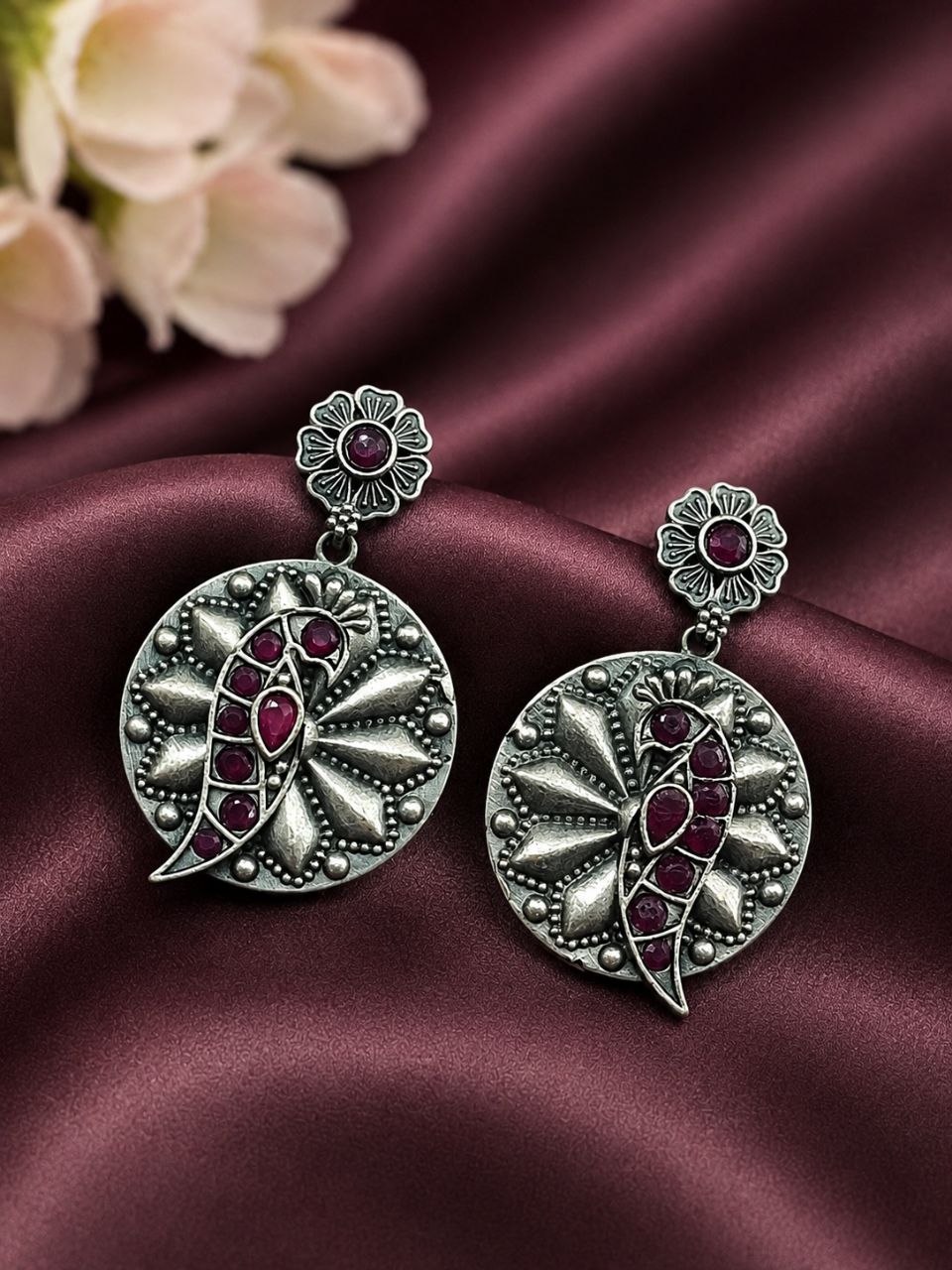 Unique Parrot Earring Traditional Oxidized Earrings for Special Occasion - Image 7