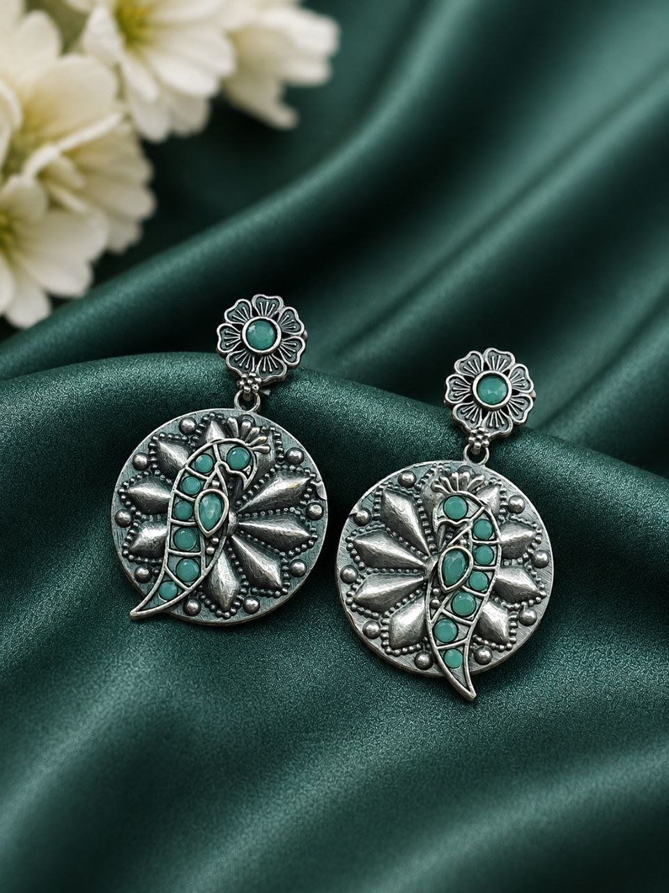Unique Parrot Earring Traditional Oxidized Earrings for Special Occasion - Image 6
