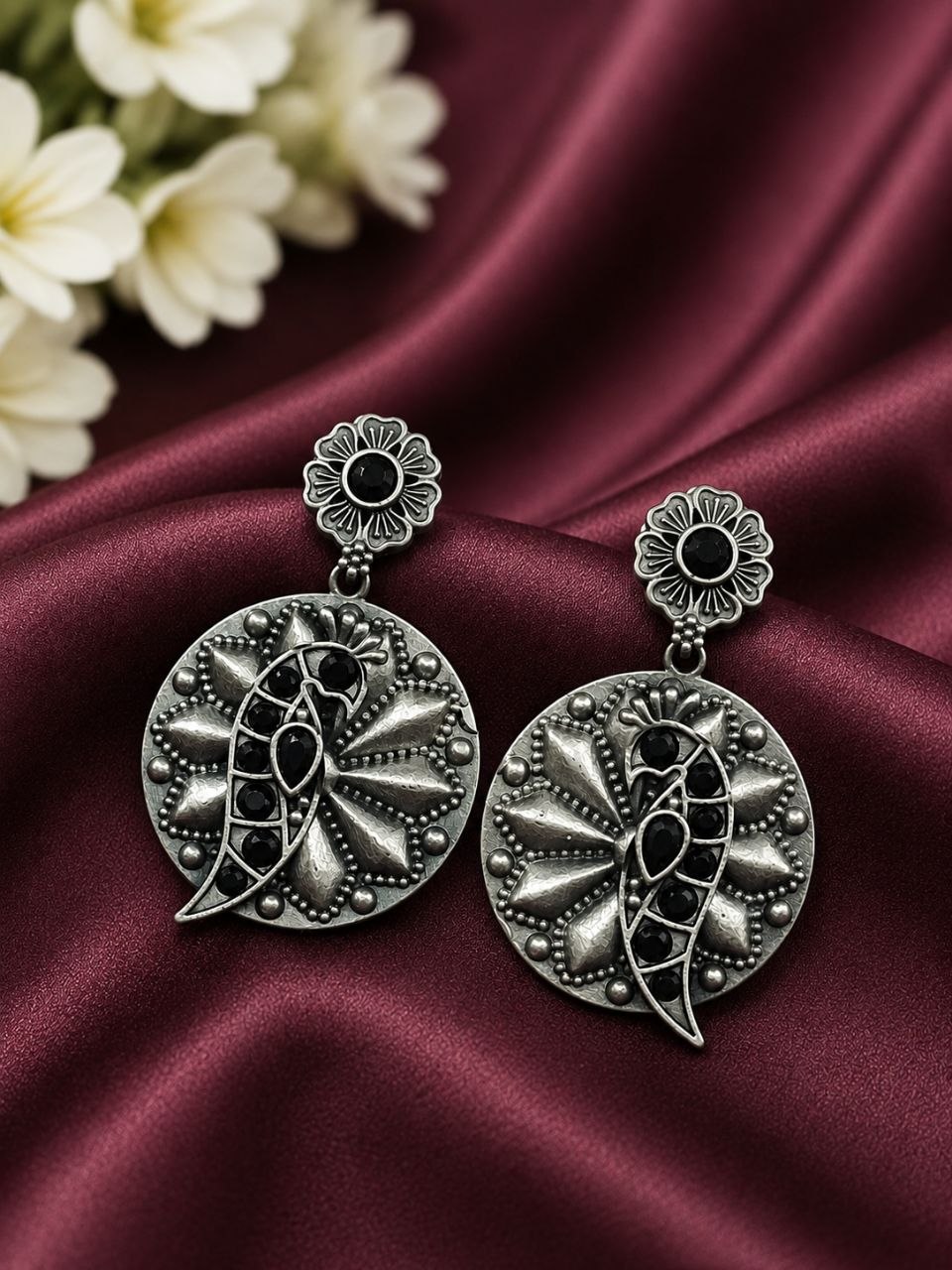 Unique Parrot Earring Traditional Oxidized Earrings for Special Occasion - Image 5