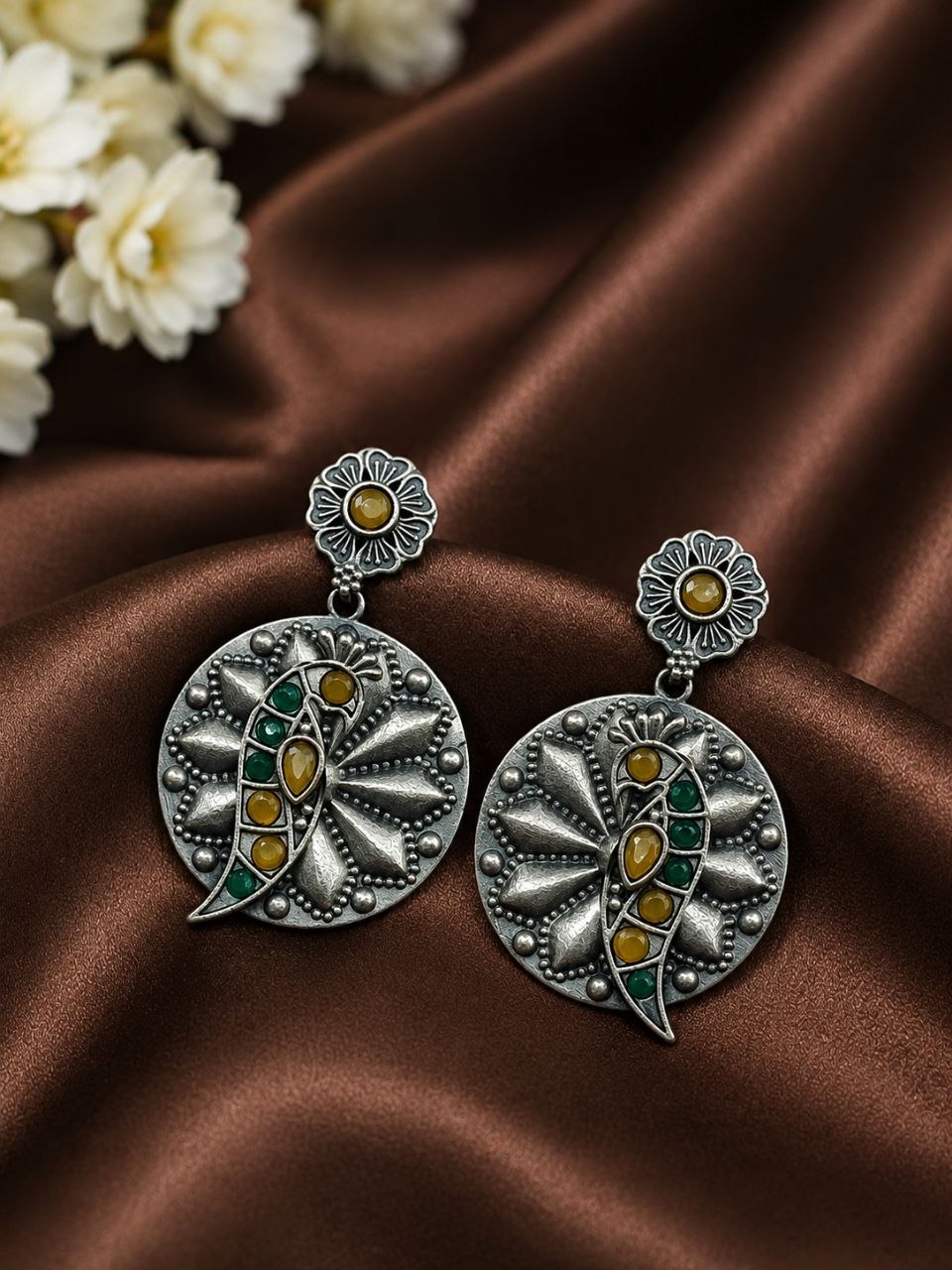 Unique Parrot Earring Traditional Oxidized Earrings for Special Occasion - Image 4