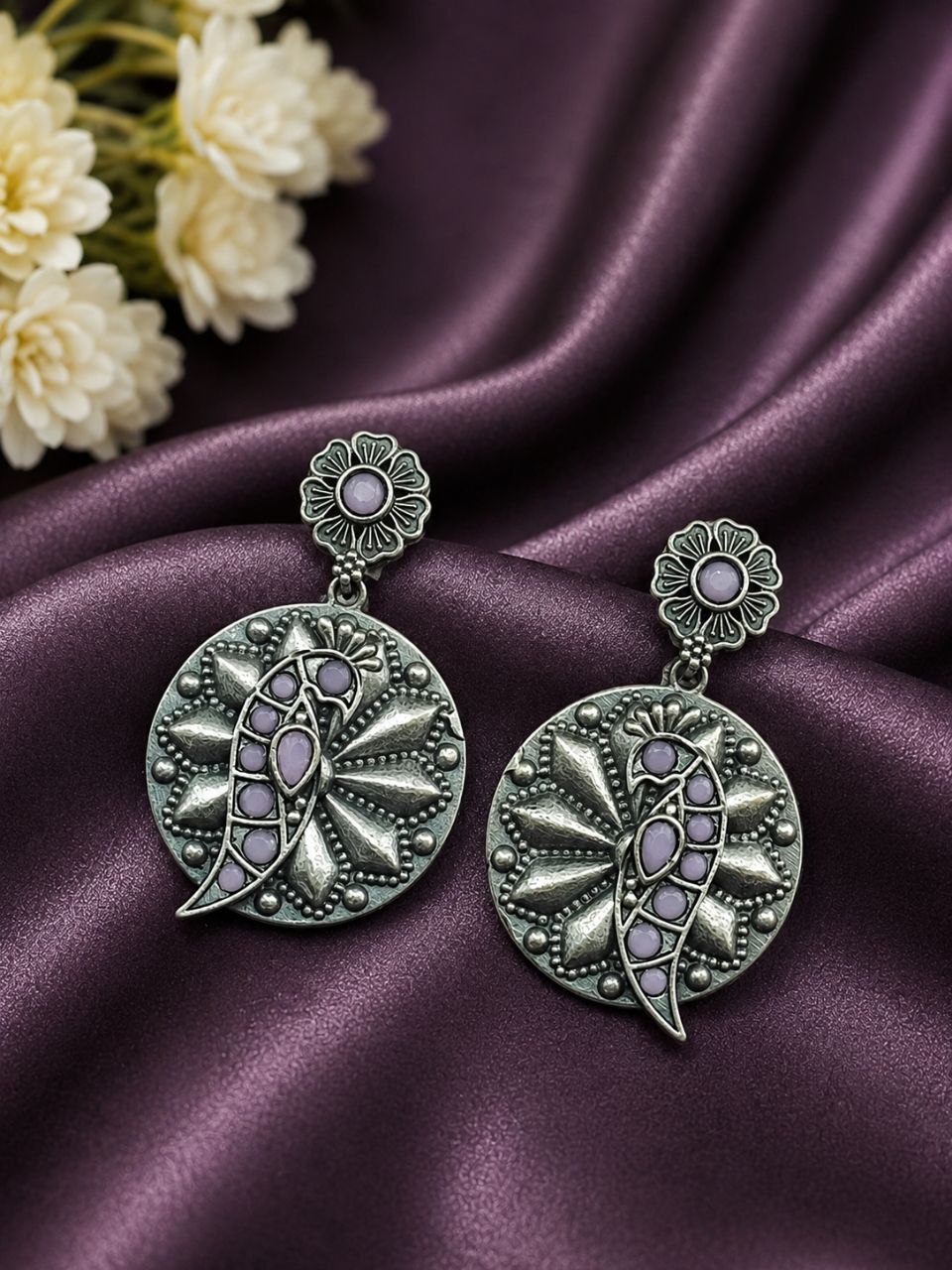 Unique Parrot Earring Traditional Oxidized Earrings for Special Occasion - Image 2