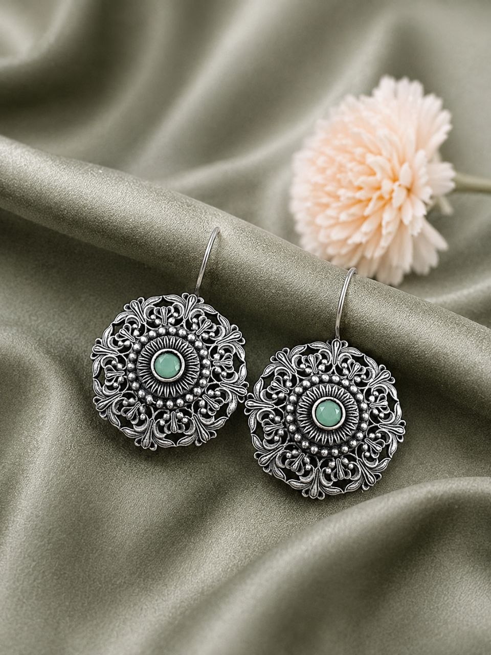 Ethnic Floral Earring ?Stunning Traditional Design for Elegant Festive Styling - Image 10