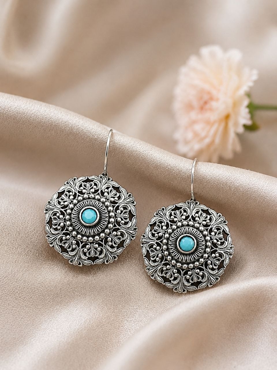 Ethnic Floral Earring ?Stunning Traditional Design for Elegant Festive Styling - Image 9