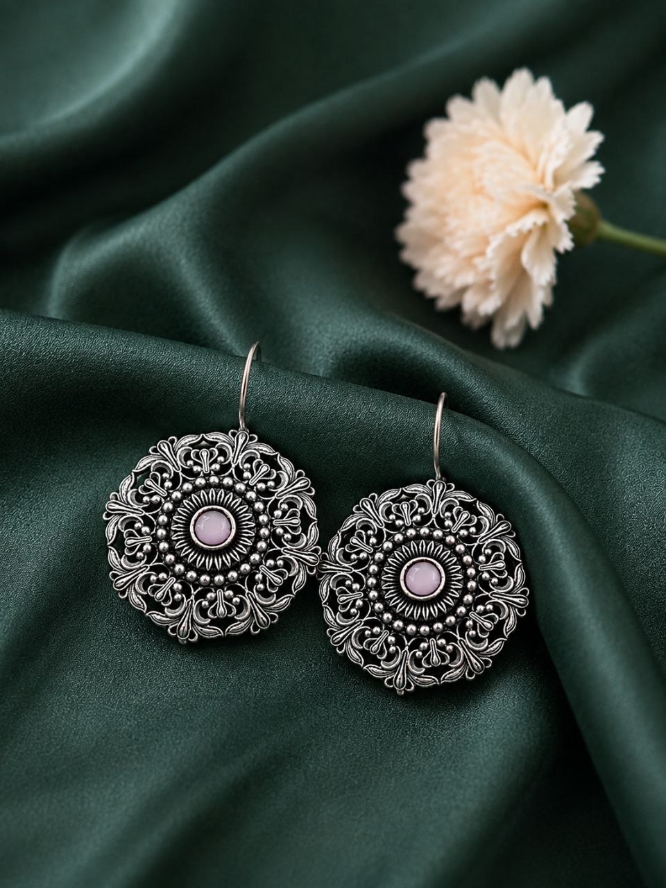 Ethnic Floral Earring ?Stunning Traditional Design for Elegant Festive Styling - Image 7