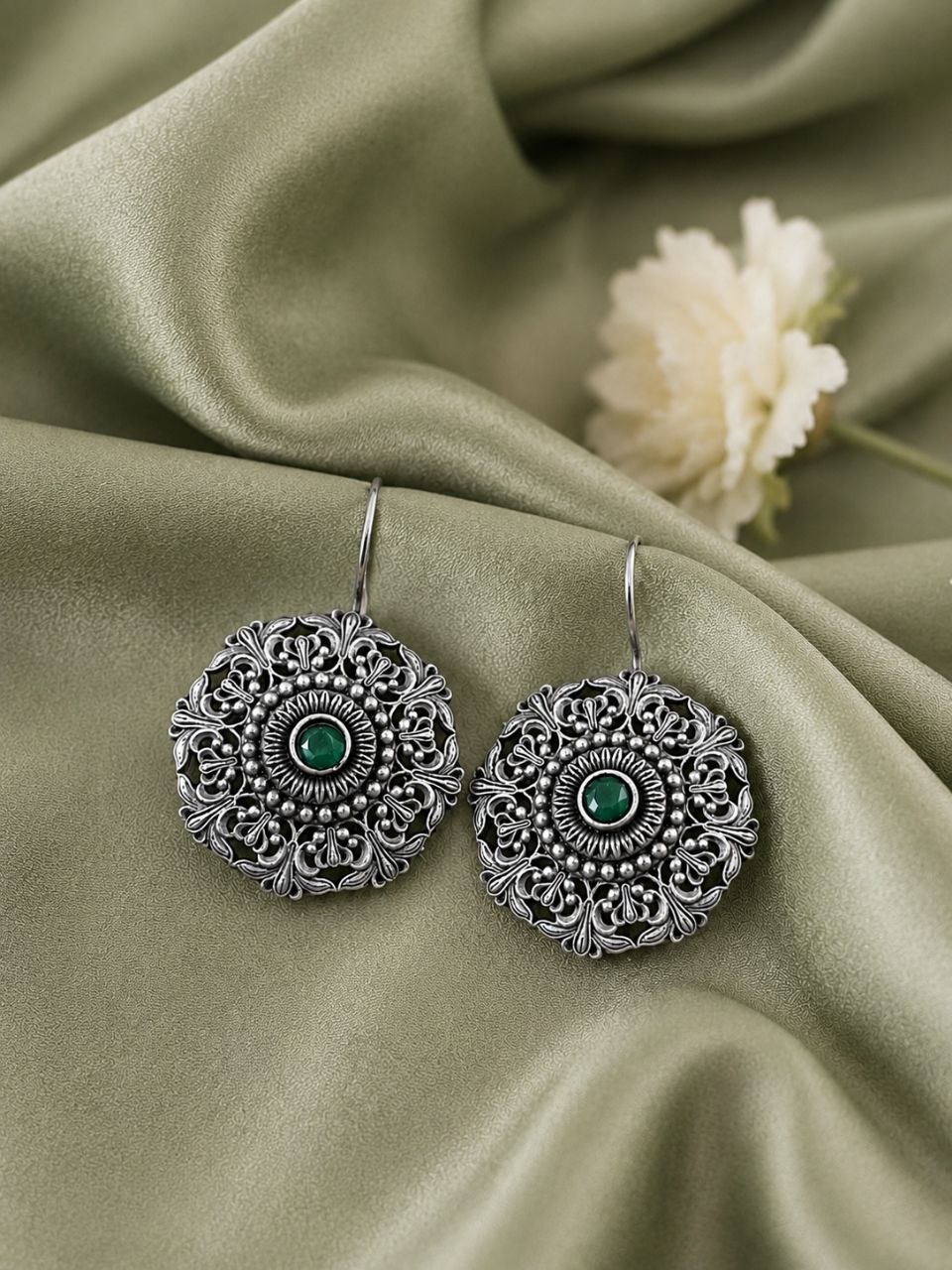 Ethnic Floral Earring ?Stunning Traditional Design for Elegant Festive Styling - Image 5