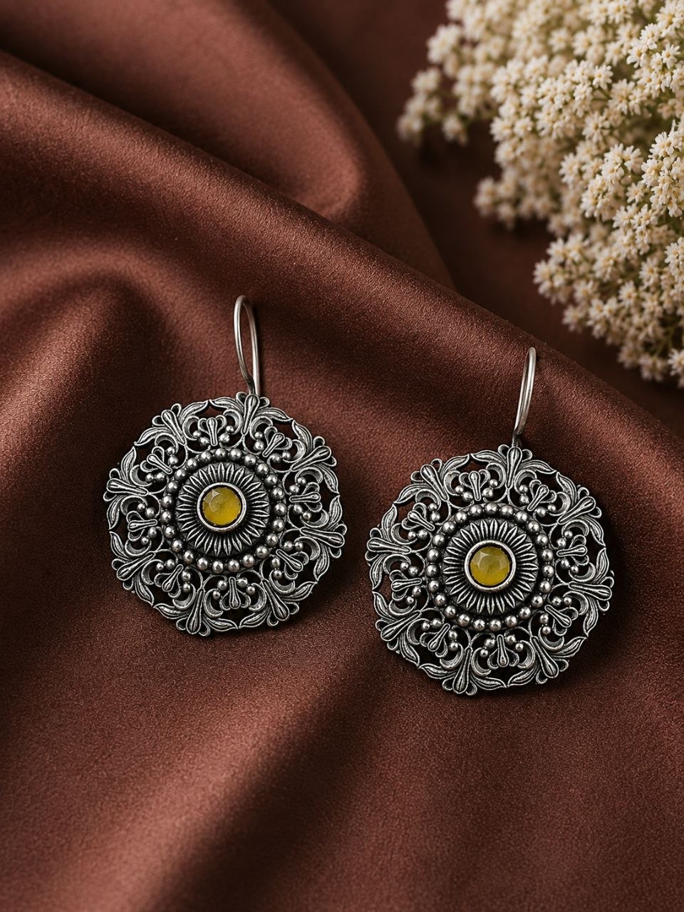 Ethnic Floral Earring ?Stunning Traditional Design for Elegant Festive Styling - Image 4