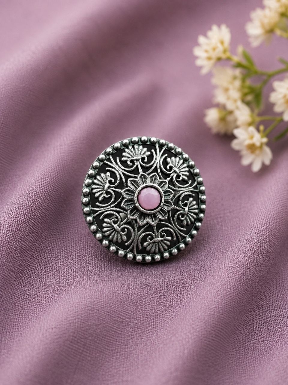 Silver Traditional Ring ?Exquisite Ethnic Design for Graceful Styling - Image 8
