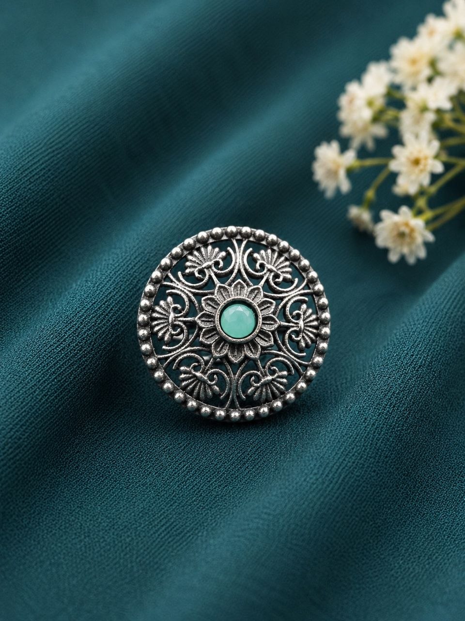 Silver Traditional Ring ?Exquisite Ethnic Design for Graceful Styling - Image 6