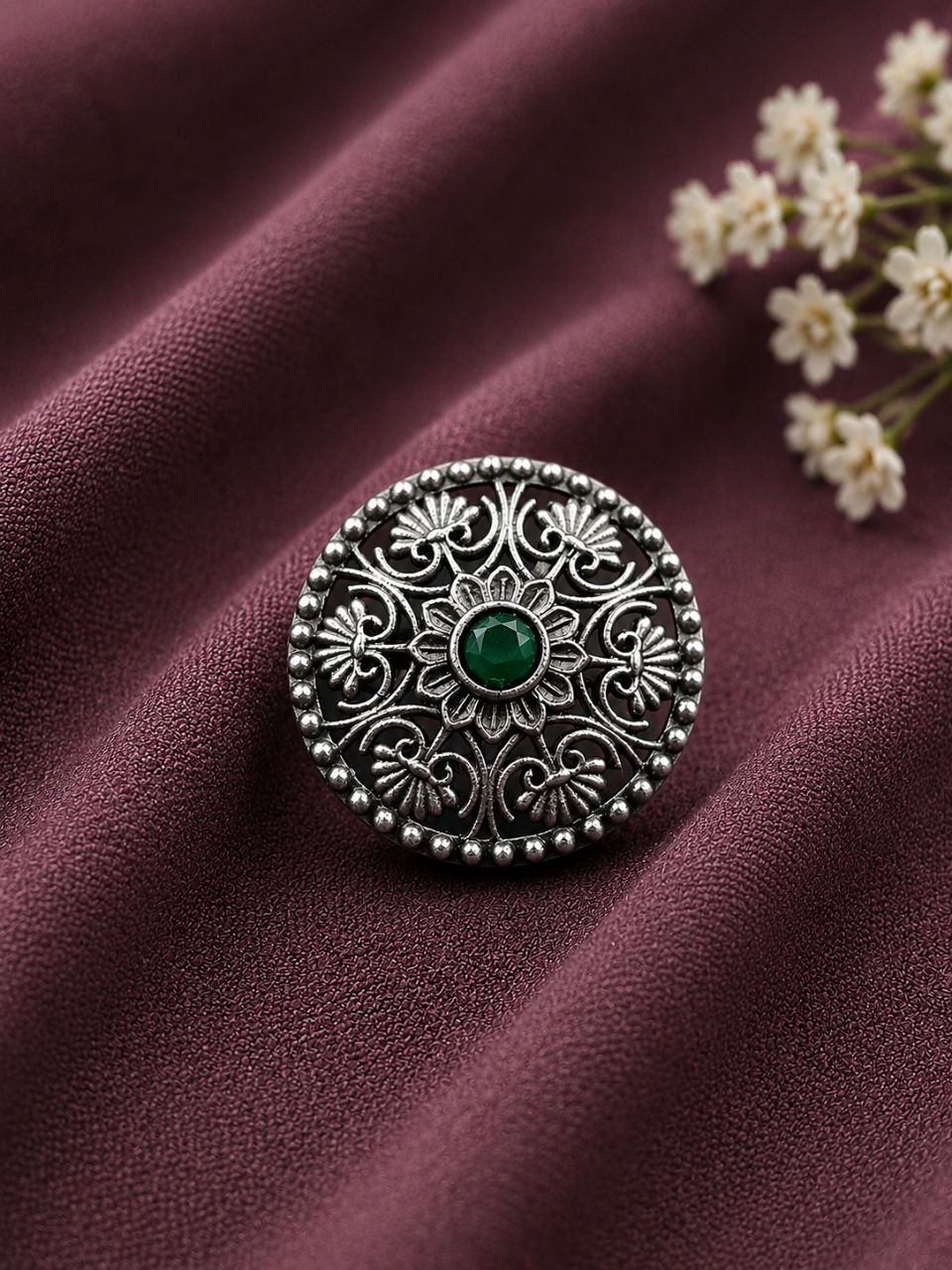 Silver Traditional Ring ?Exquisite Ethnic Design for Graceful Styling - Image 5