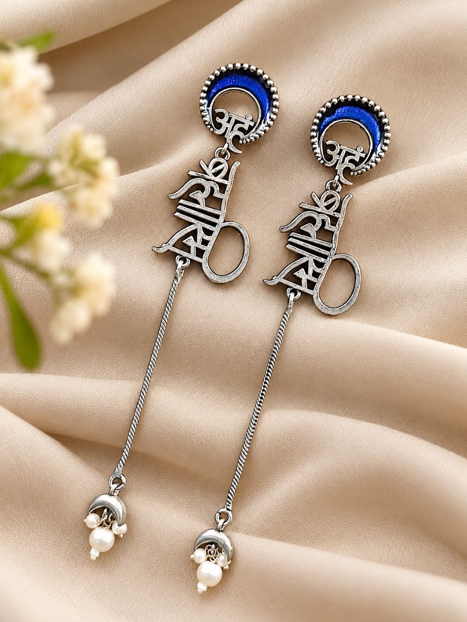 Spritiual meenakari traditional earring colorful ethnic jewelry for women