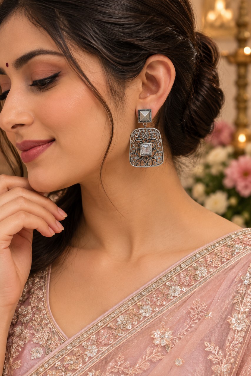 Handmade Oxidized Earrings premium brass traditional ethnic jewelry