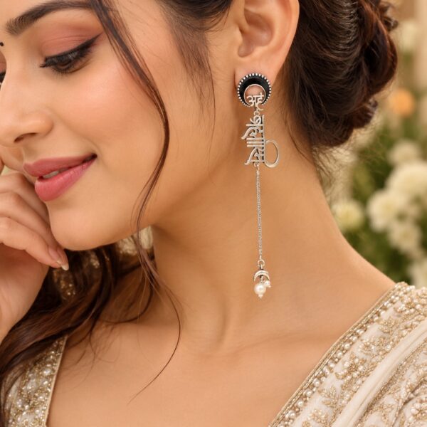 Spritiual meenakari traditional earring colorful ethnic jewelry for women