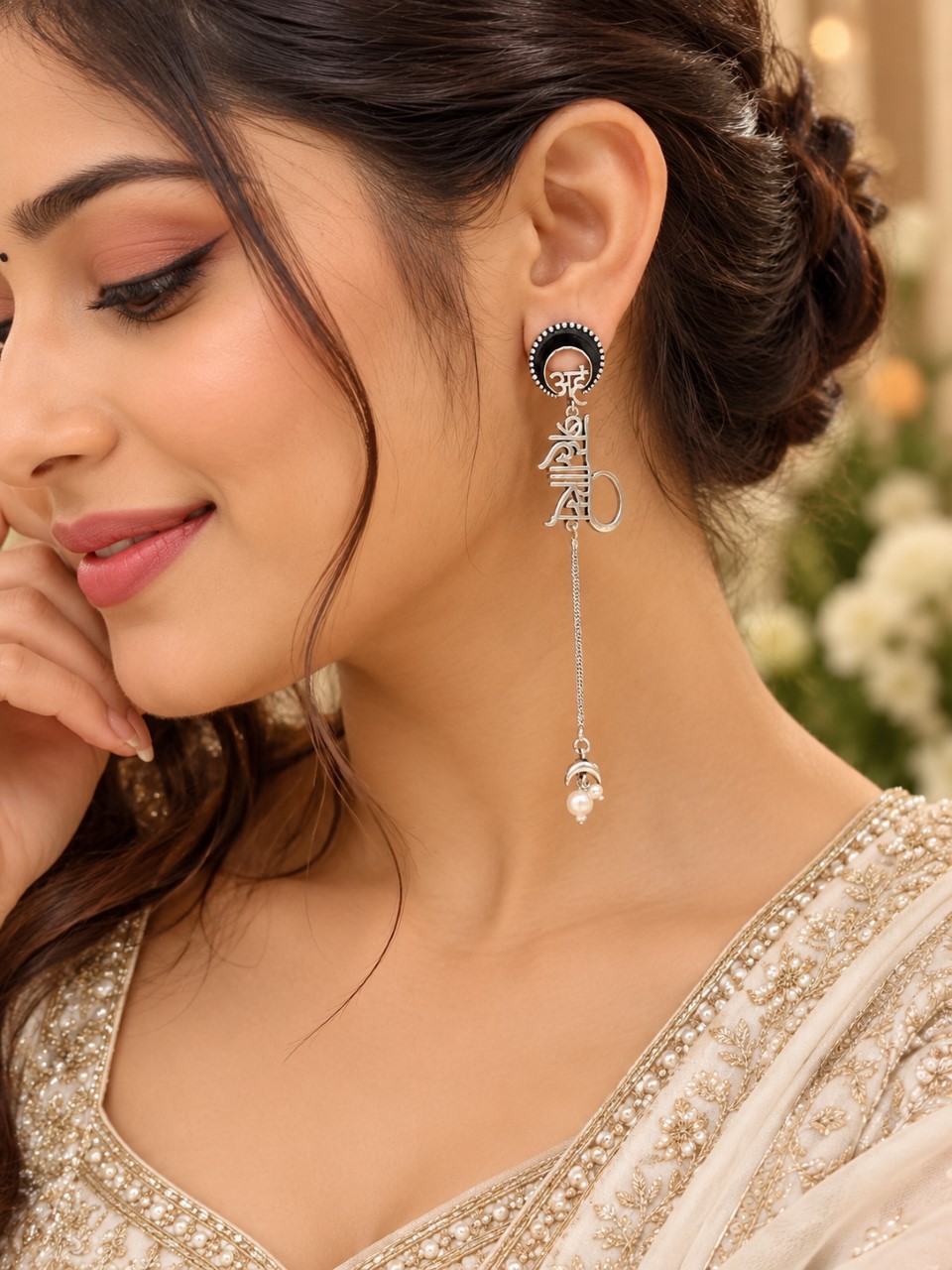 Spritiual meenakari traditional earring colorful ethnic jewelry for women